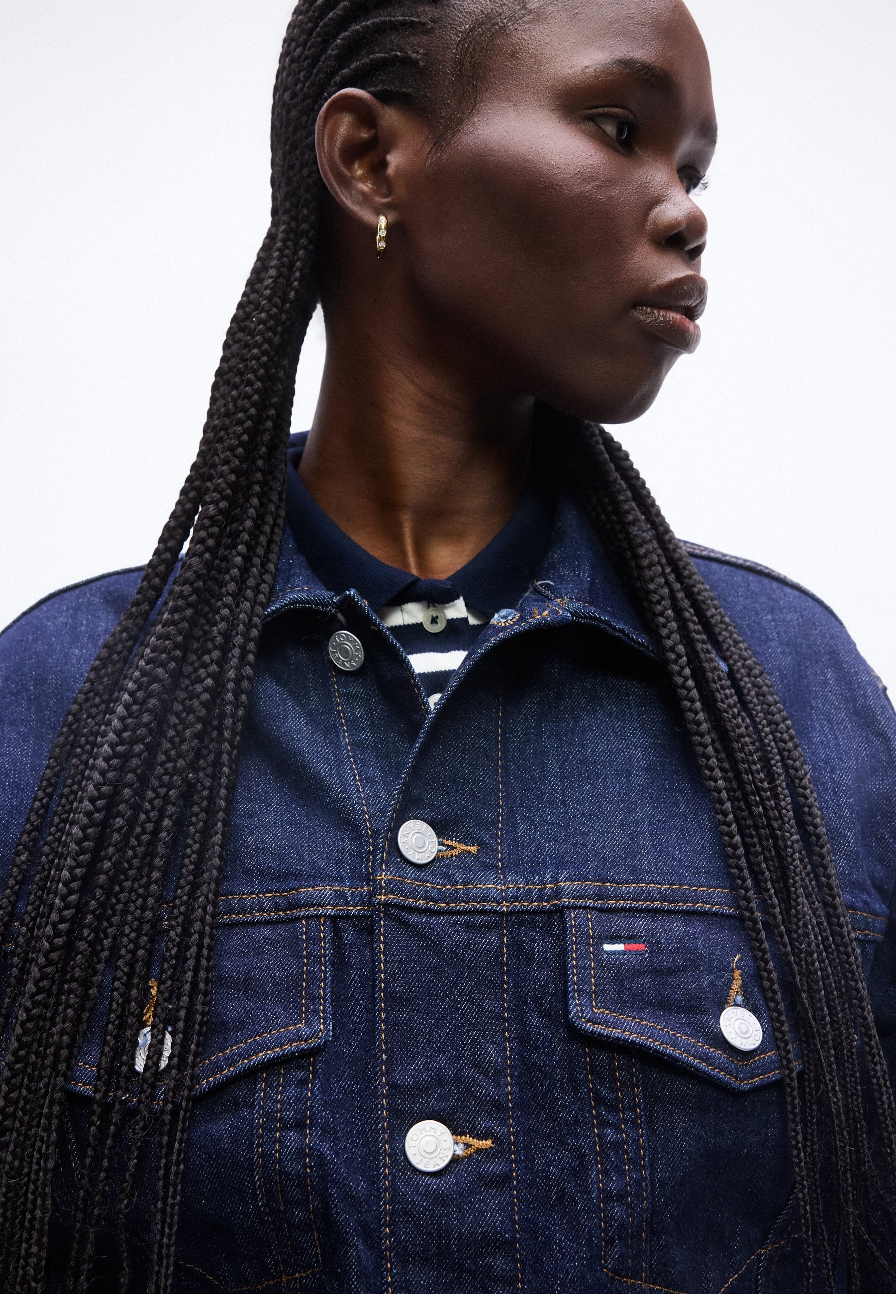 RYAN REGULAR DENIM TRUCKER JACKET - Veste en jean - denim foncé