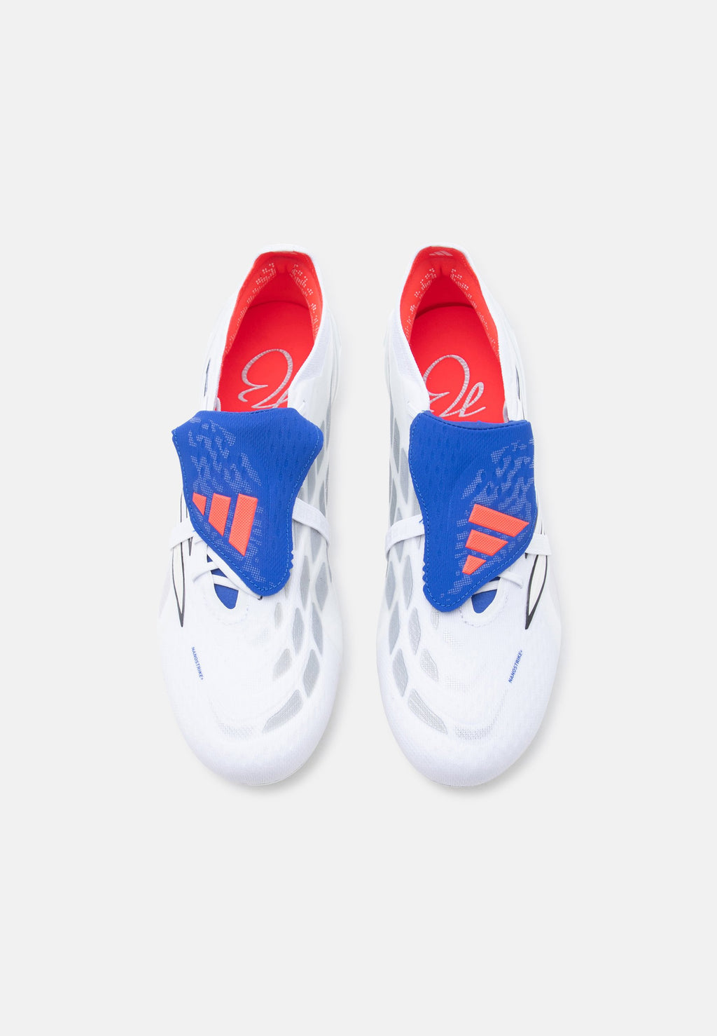 PREDATOR ELITE KATLANIR DİL - Krampon - footwear white/metallic/team royal blue