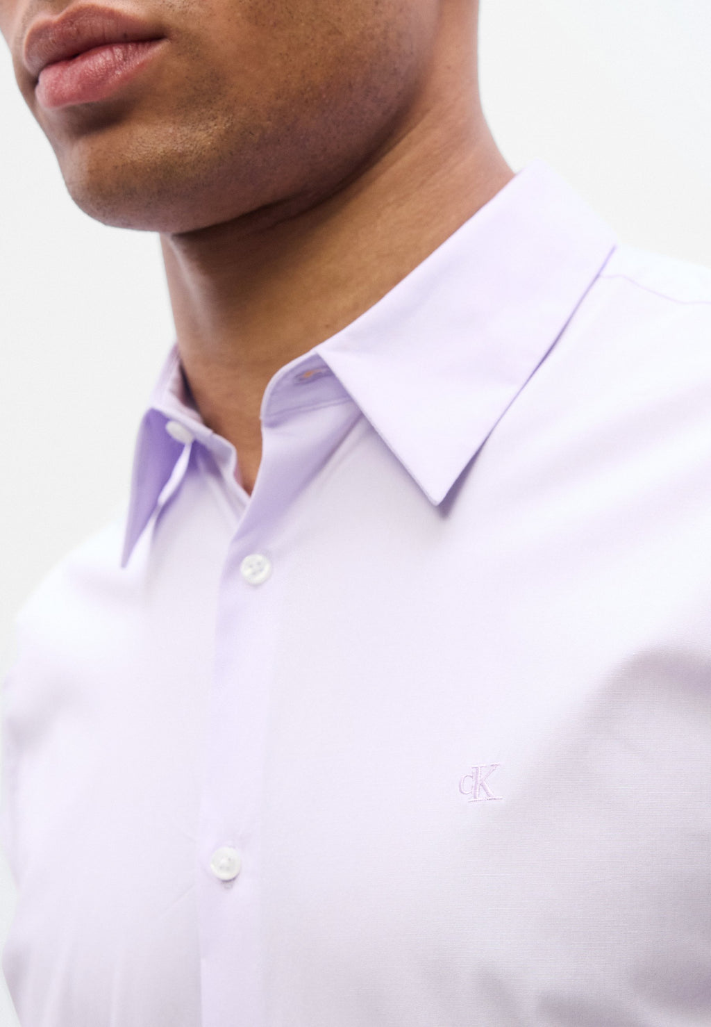 CHEMISE CINTREE STRETCH - Chemise - lilas île