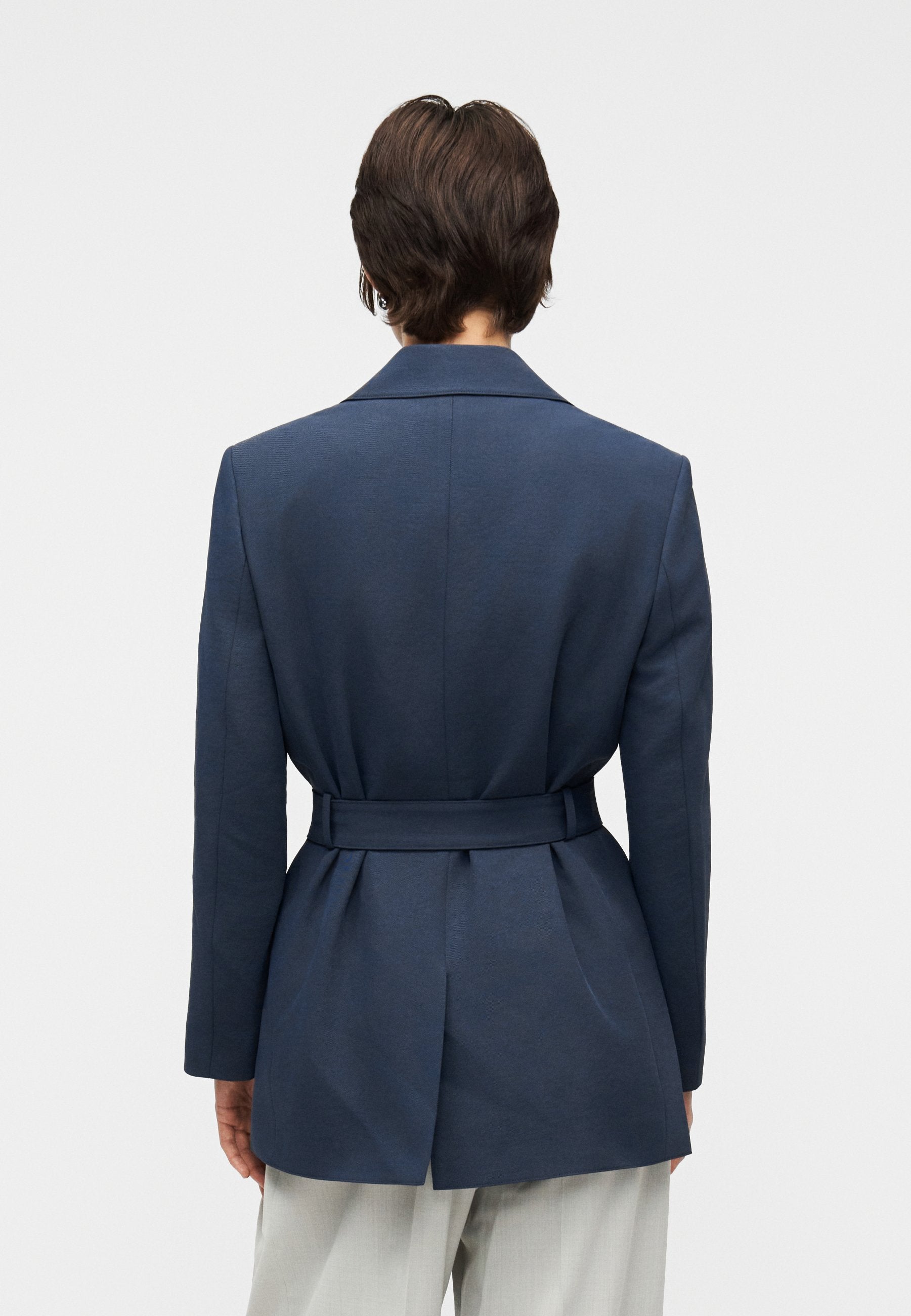 CASUAL KEMERLİ - Blazer - gece mavisi