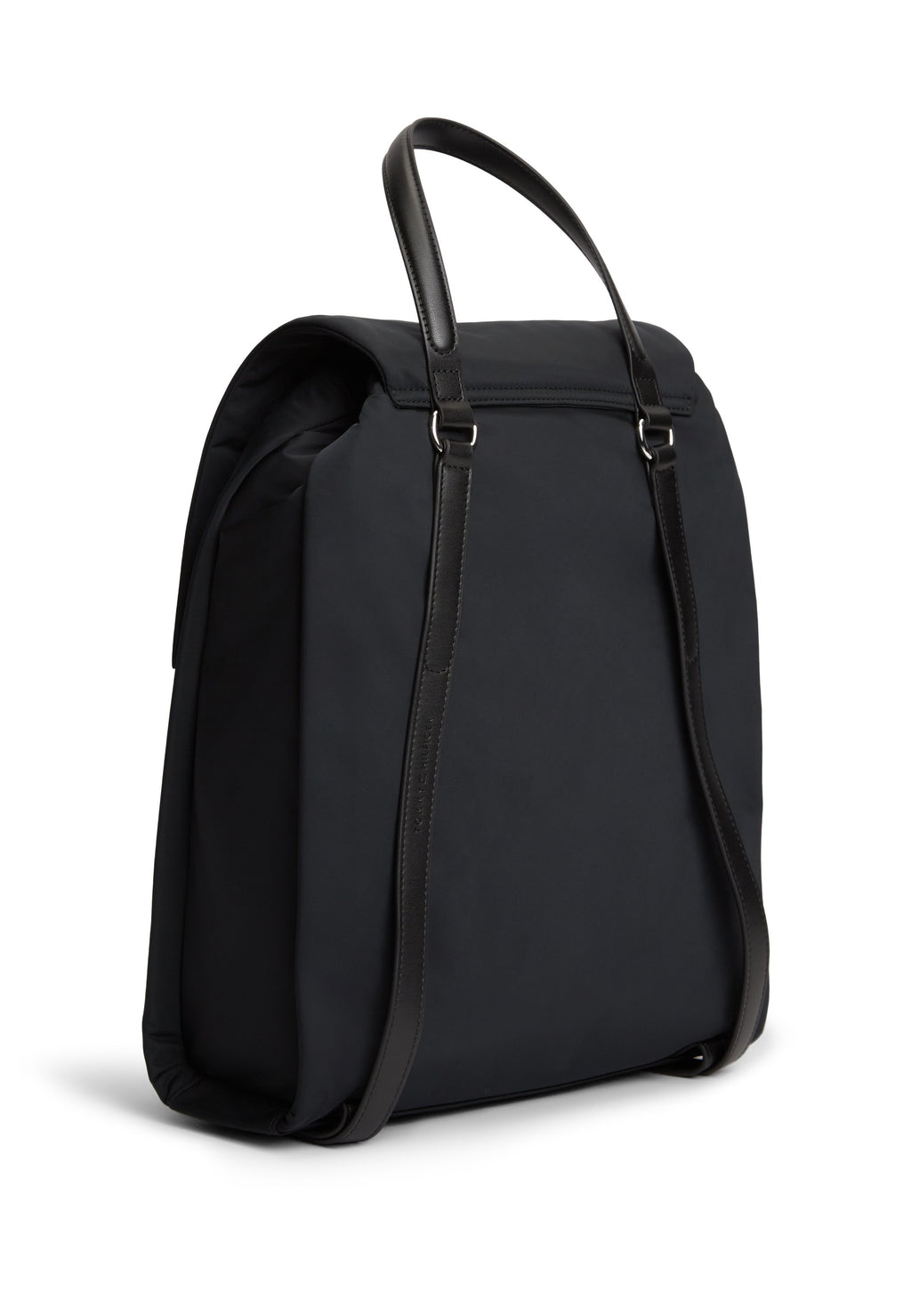LOGO FLAP BACKPACK - Backpack - black