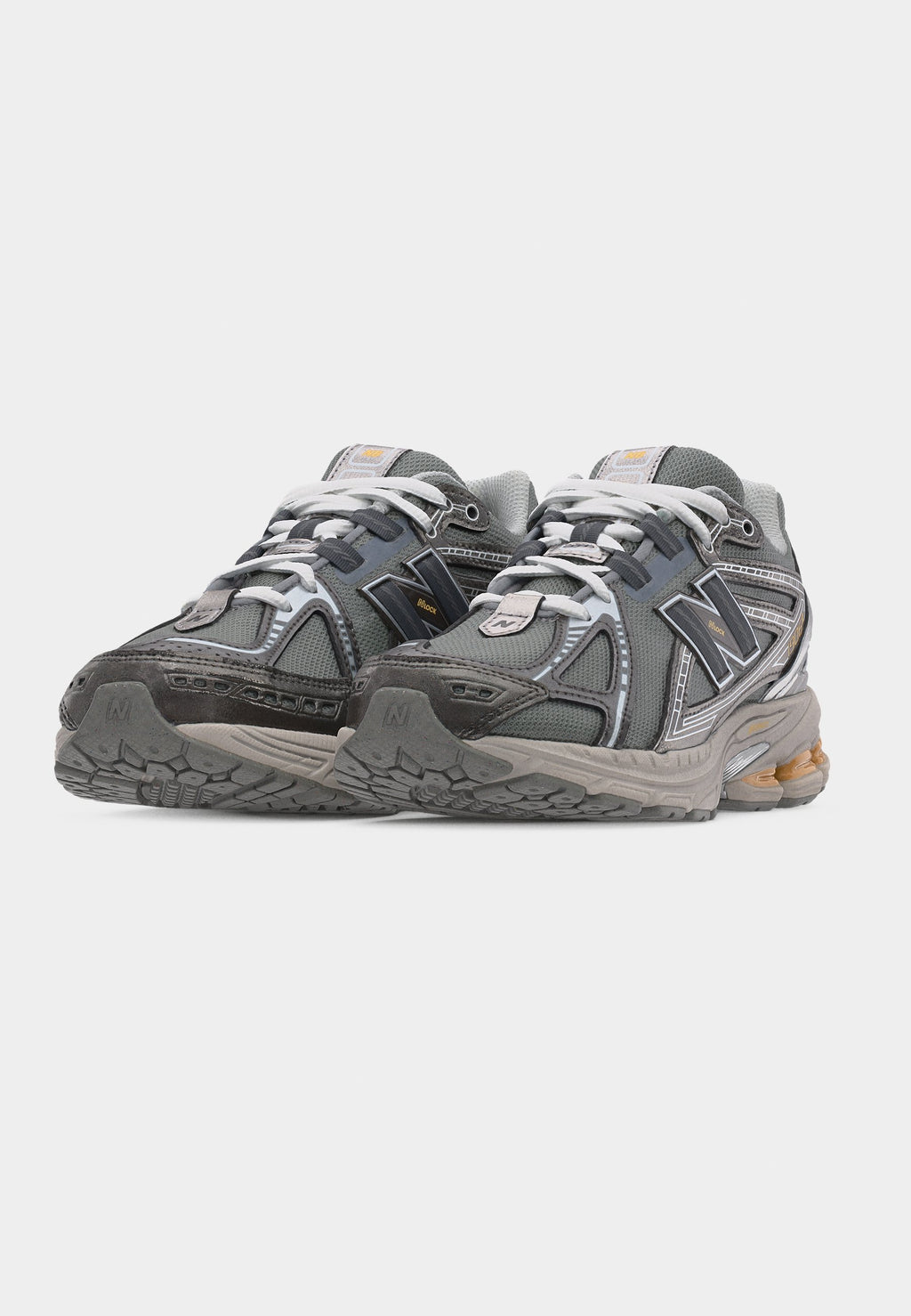 1906 UNISEX - Trainers - dark silver-coloured metallic/white