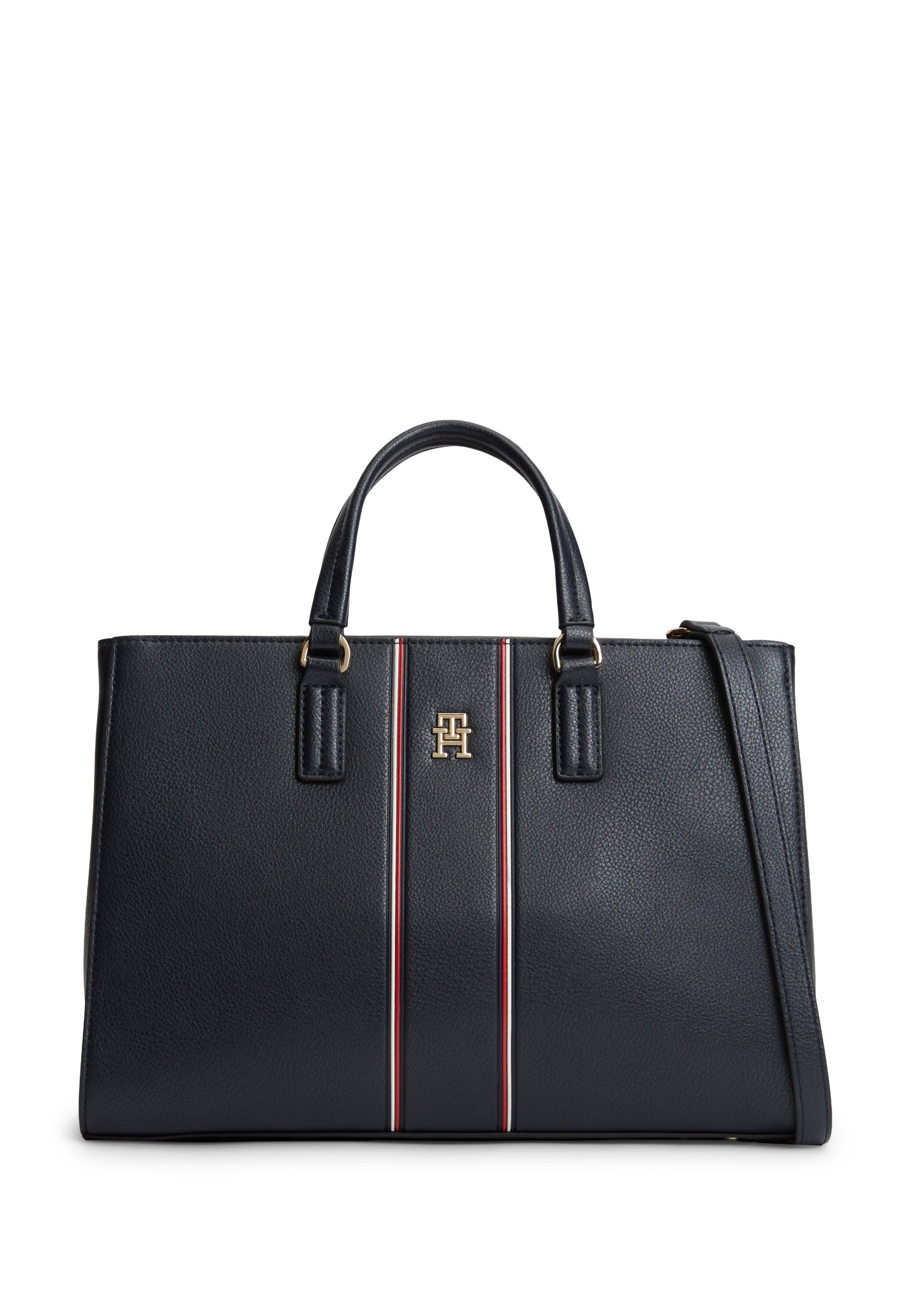 SIGNATURE CROSSBODY SATCHEL - Tote bag - space blue