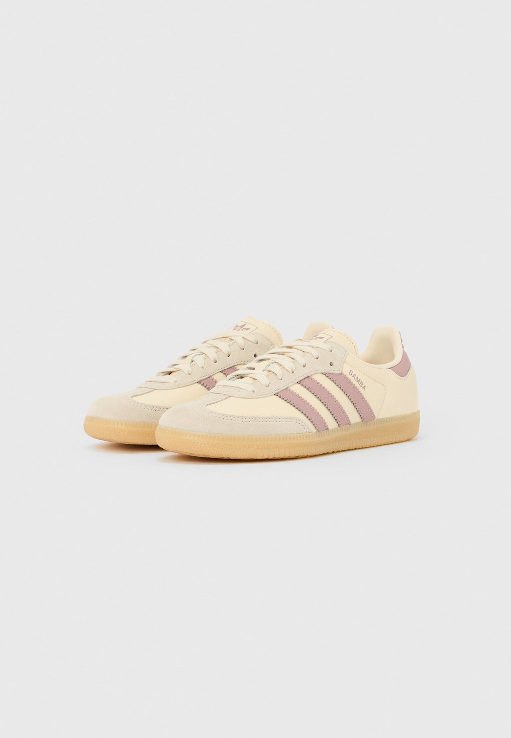 SAMBA OG UNISEX - Spor ayakkabı - white/magic mauve/gum