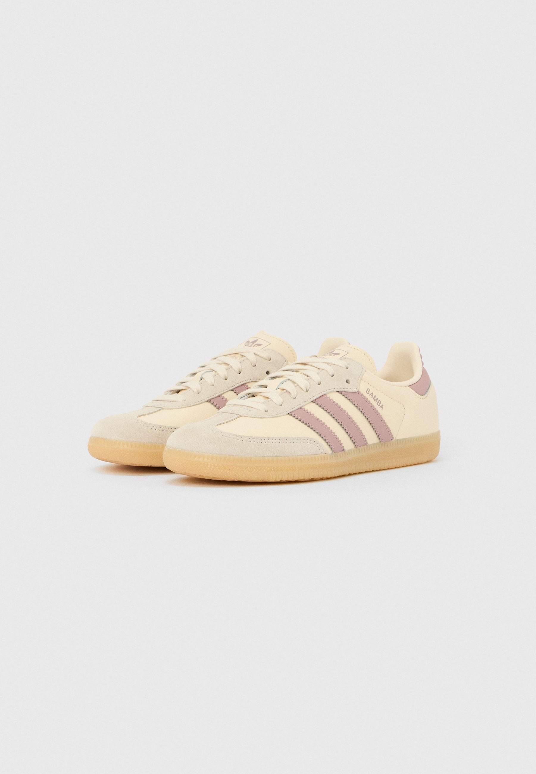 SAMBA OG UNISEX - Spor ayakkabı - white/magic mauve/gum