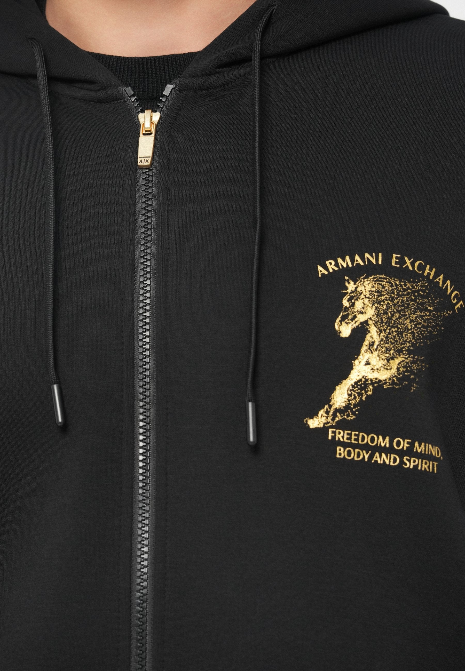 UNISEX - Zip-up sweatshirt - black