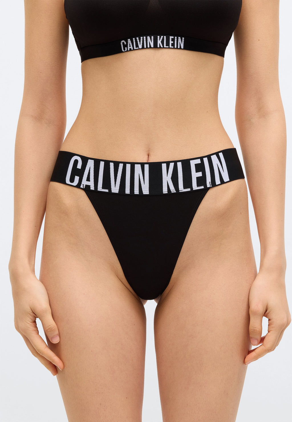 HIGH LEG THONG INTENSE POWER - Thong - black