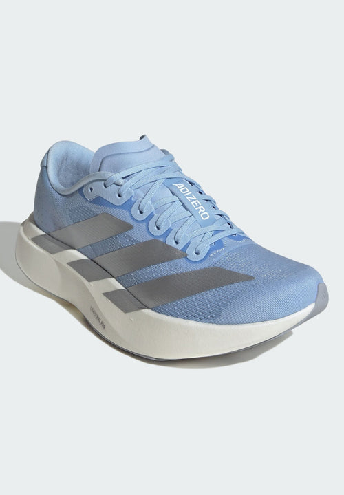 ADIZERO EVO SL W - Baskets - glow blue   silver metallic   cloud white