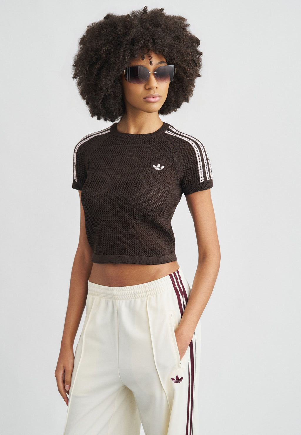 TEE - Basic T-shirt - brown
