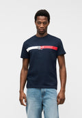 SIGNATURE LOGO JERSEY T-SHIRT - Print T-shirt - dark night navy