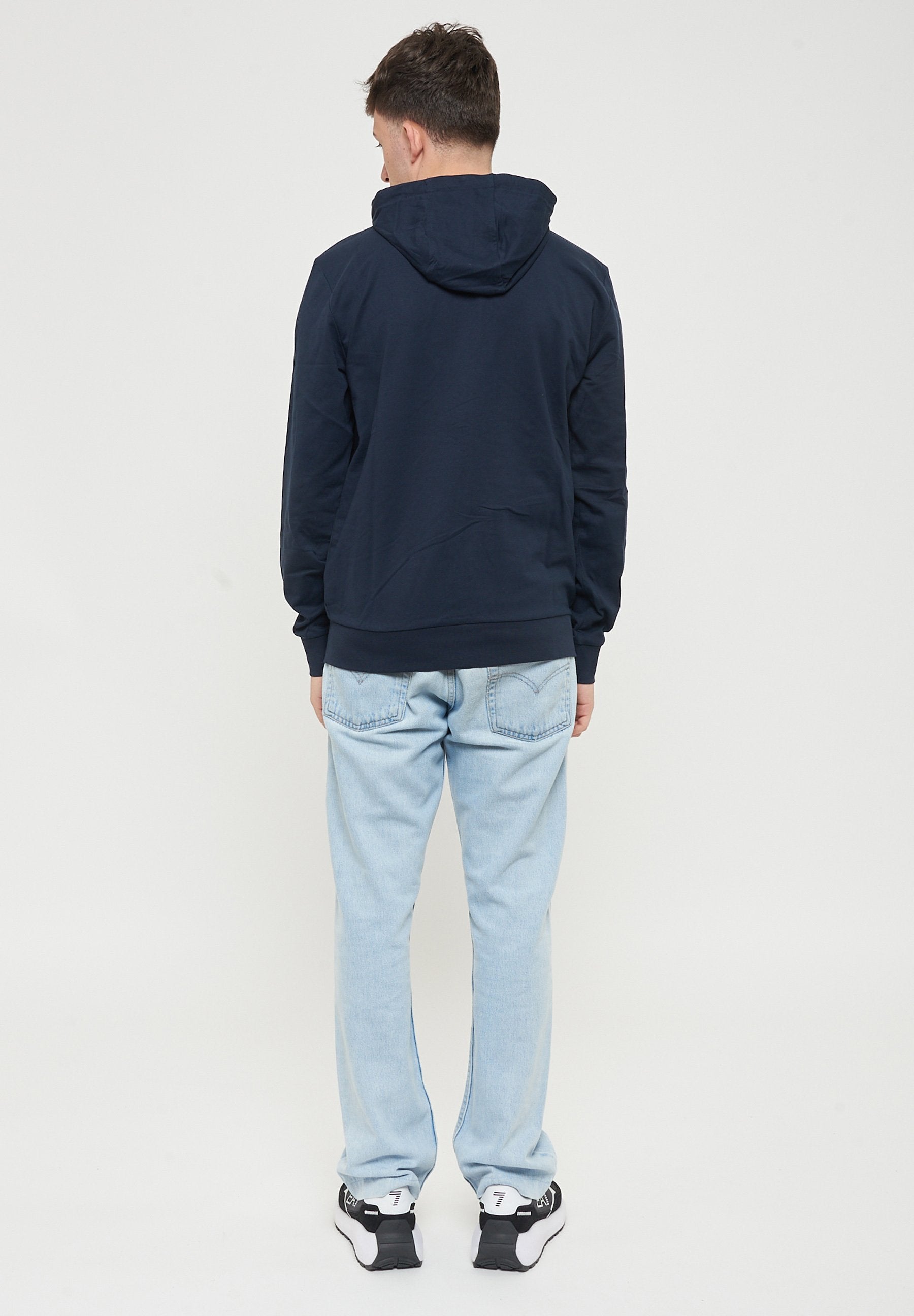 CON CAPPUCCIO UNISEX - Zip-up sweatshirt - armani blue