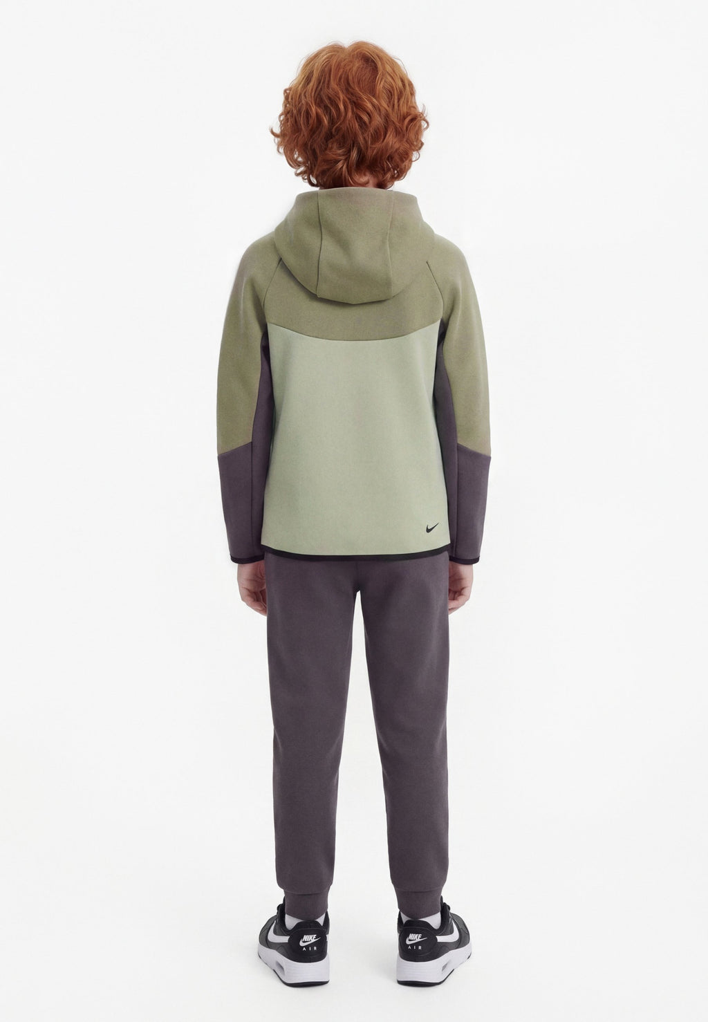Fermuarlı sweatshirt - açık gri yeşil/koyu gri/orta kül grisi/siyah
