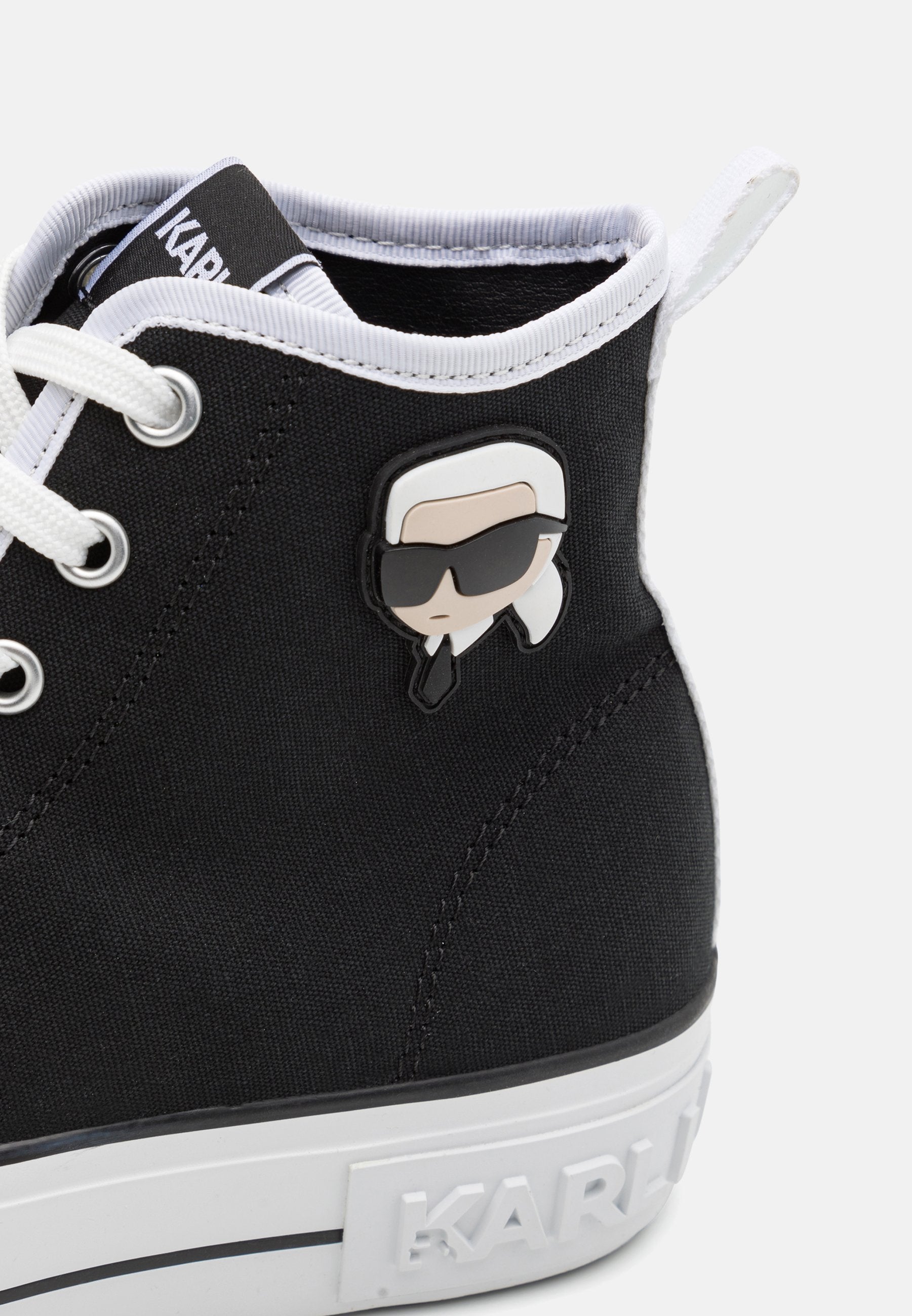 KAMPUS MAX PATCH LACE - High-top trainers - black