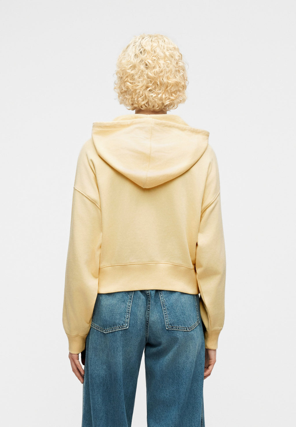 HERITAGE - Zip-up sweatshirt - light yellow