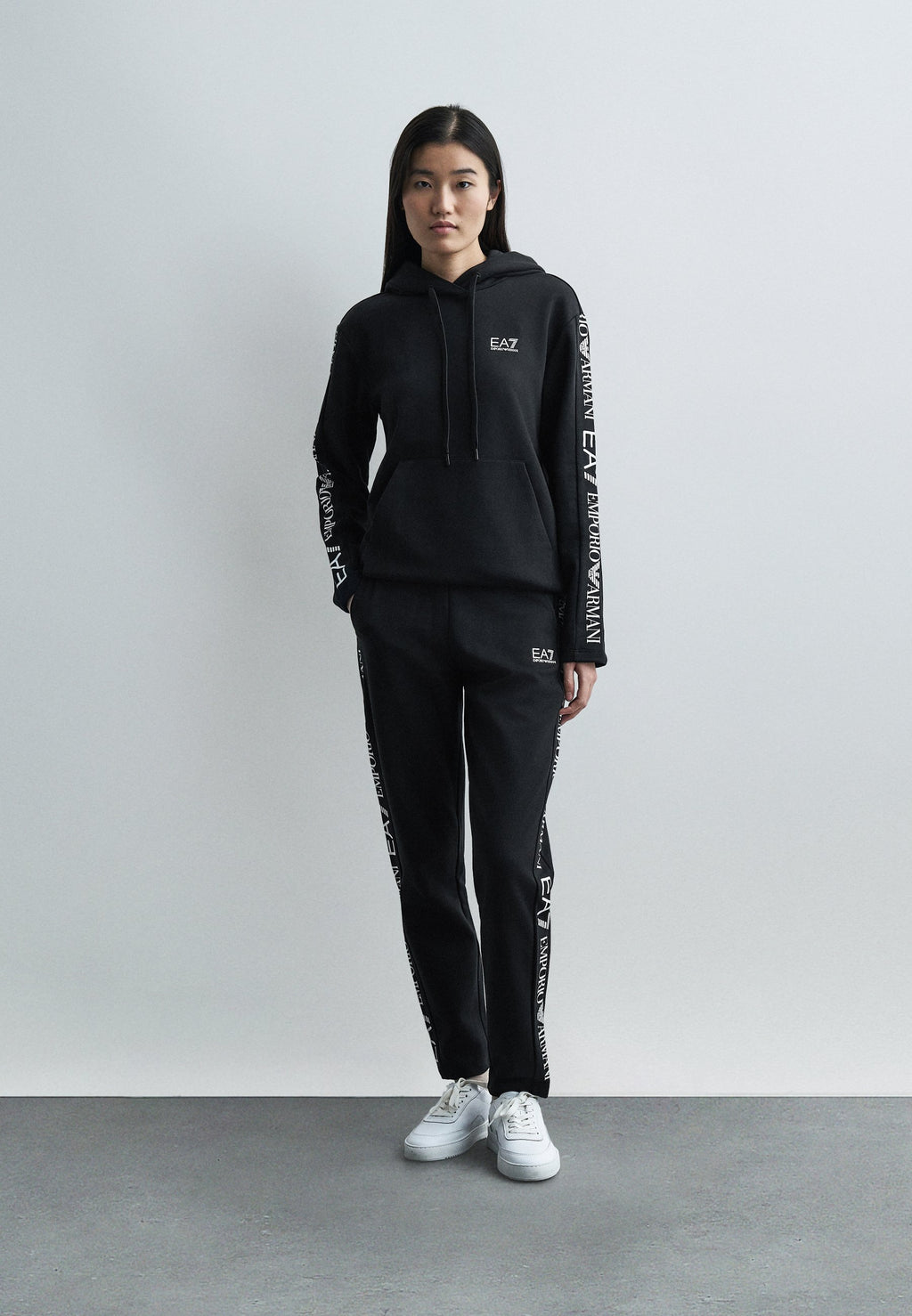 SET - Tracksuit - black/white