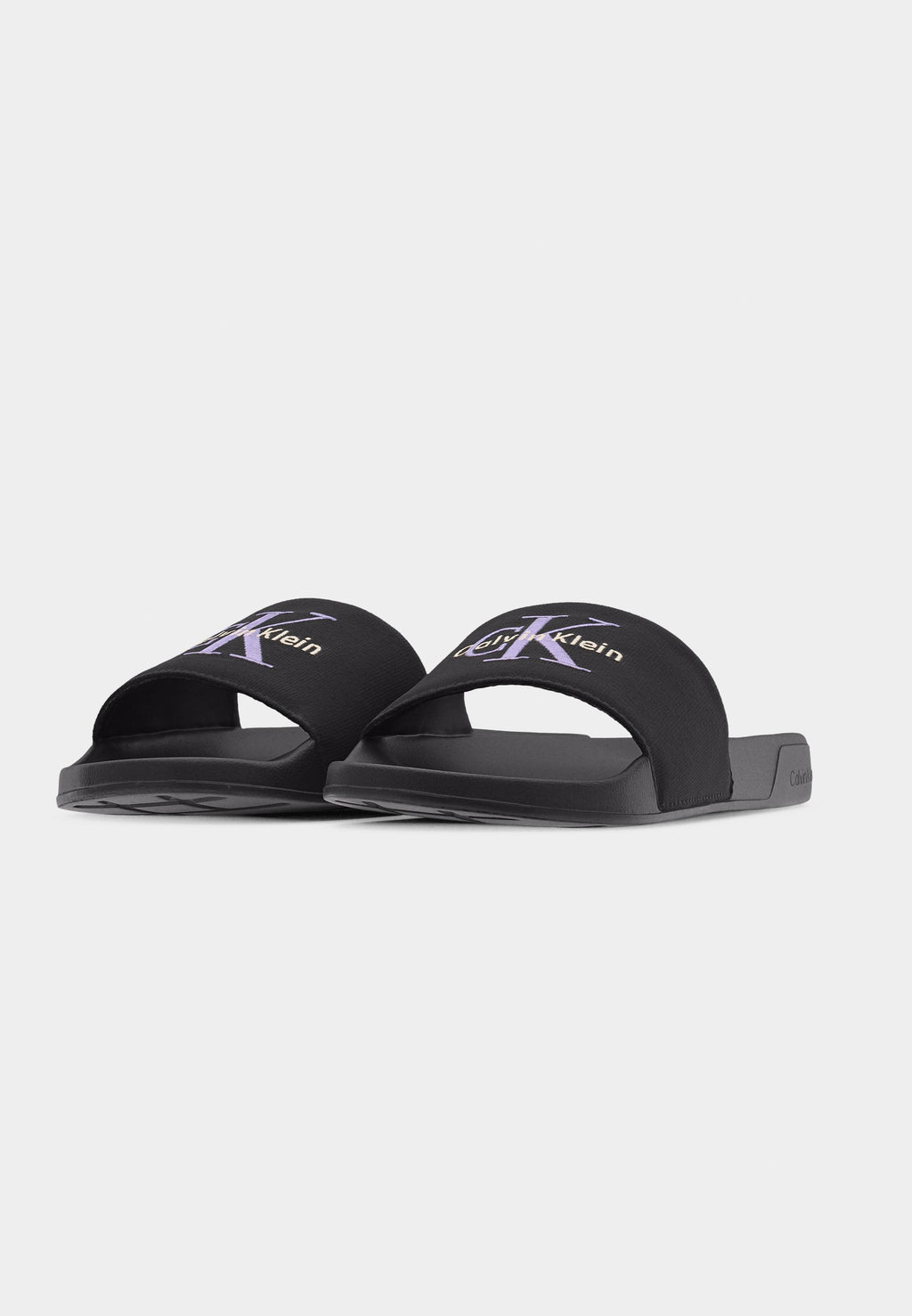 ESS SLIDE - Mules - black/soft levander