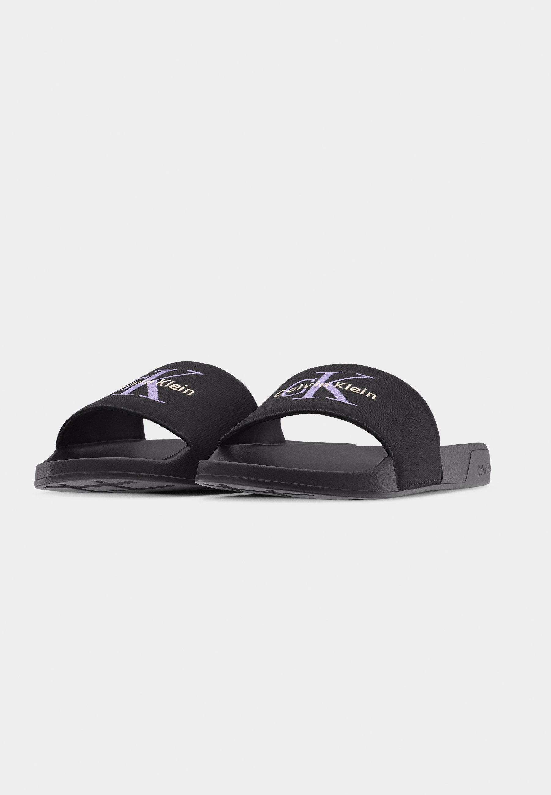 ESS SLIDE - Mules - black/soft levander