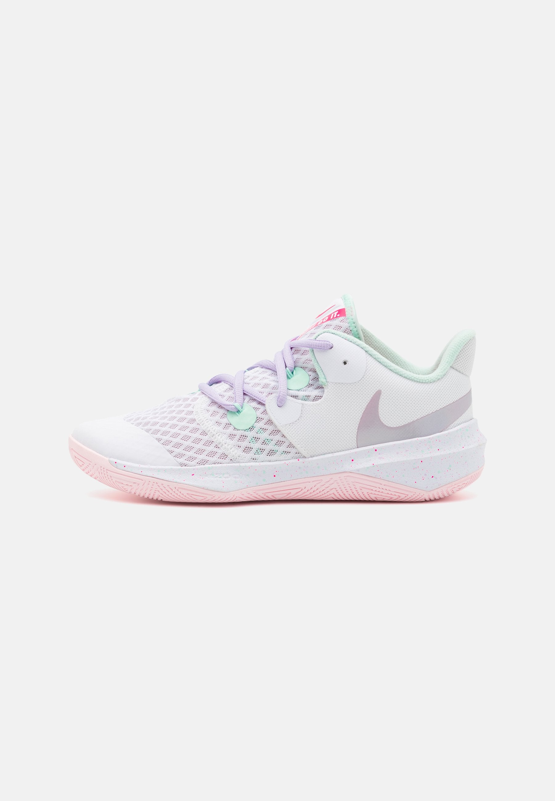 ZOOM HYPERSPEED COURT SE UNISEX - Volleyball shoes - white/mint/grey violet mist/pink