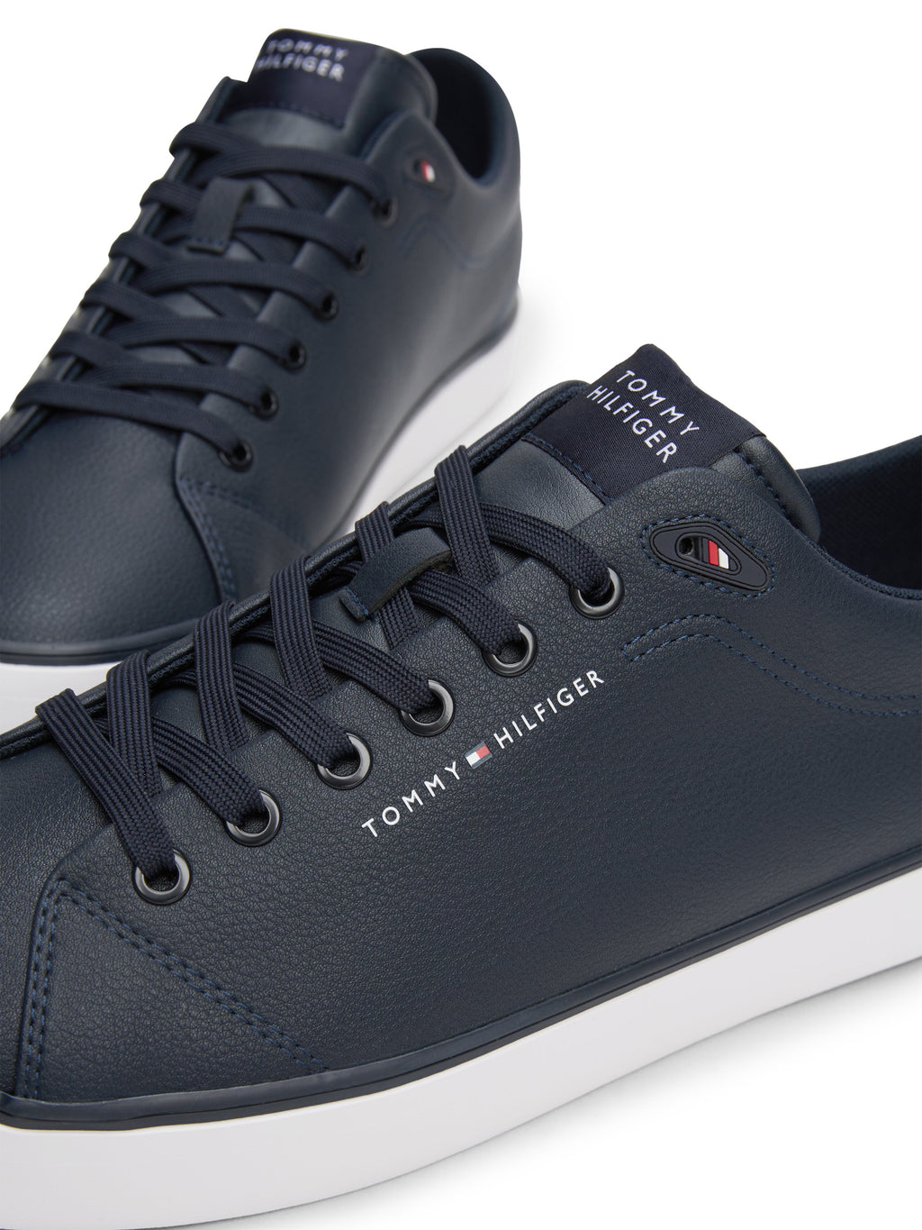 LOGO TRAINERS WITH LEATHER - Trainers - desert sky