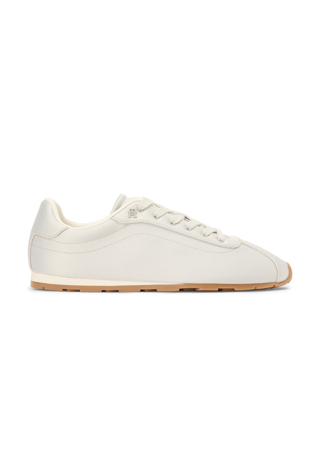 TH MONOGRAM SATIN TRAINERS - Trainers - grey whisper