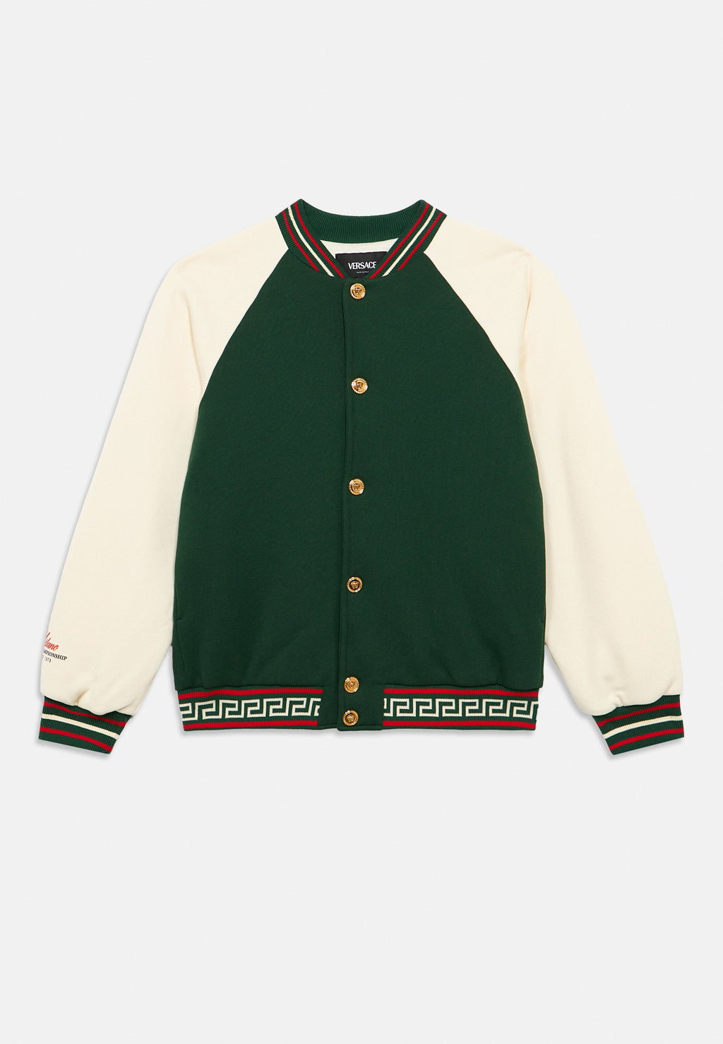 MEDUSA LOGO UNISEX - Bomber Jacket - green bottle/ivory/gold-coloured/multi-coloured