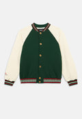 MEDUSA LOGO UNISEX - Bomber Jacket - green bottle/ivory/gold-coloured/multi-coloured