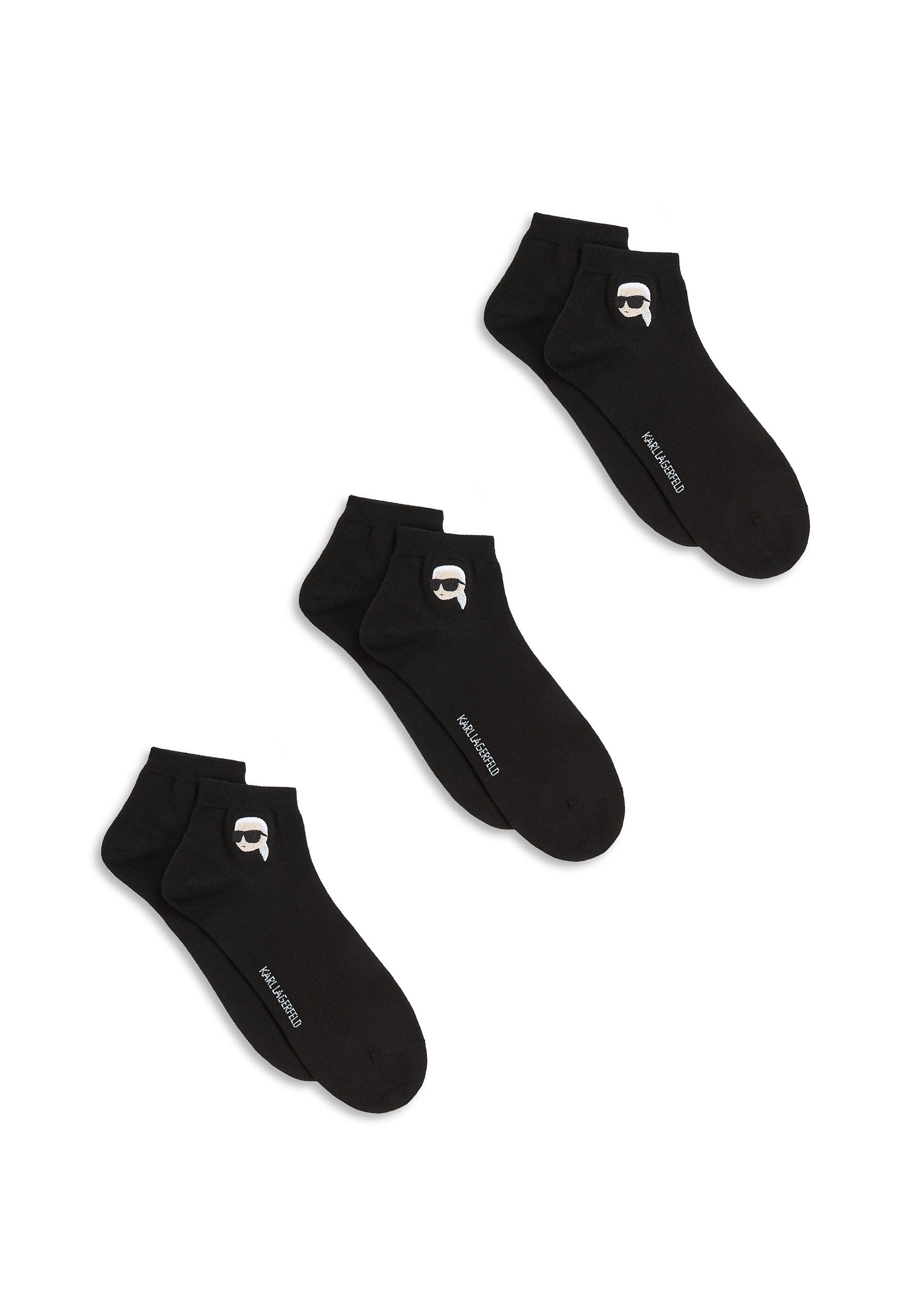 IKON SHORT (PACK OF 3) - Sneaker socks - black