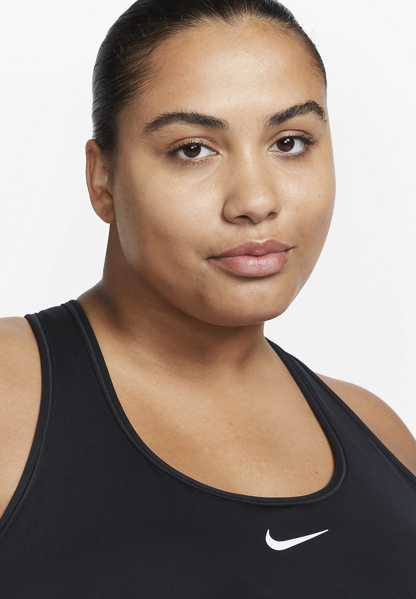 SPORTS BRA - Medium support sports bra - black white