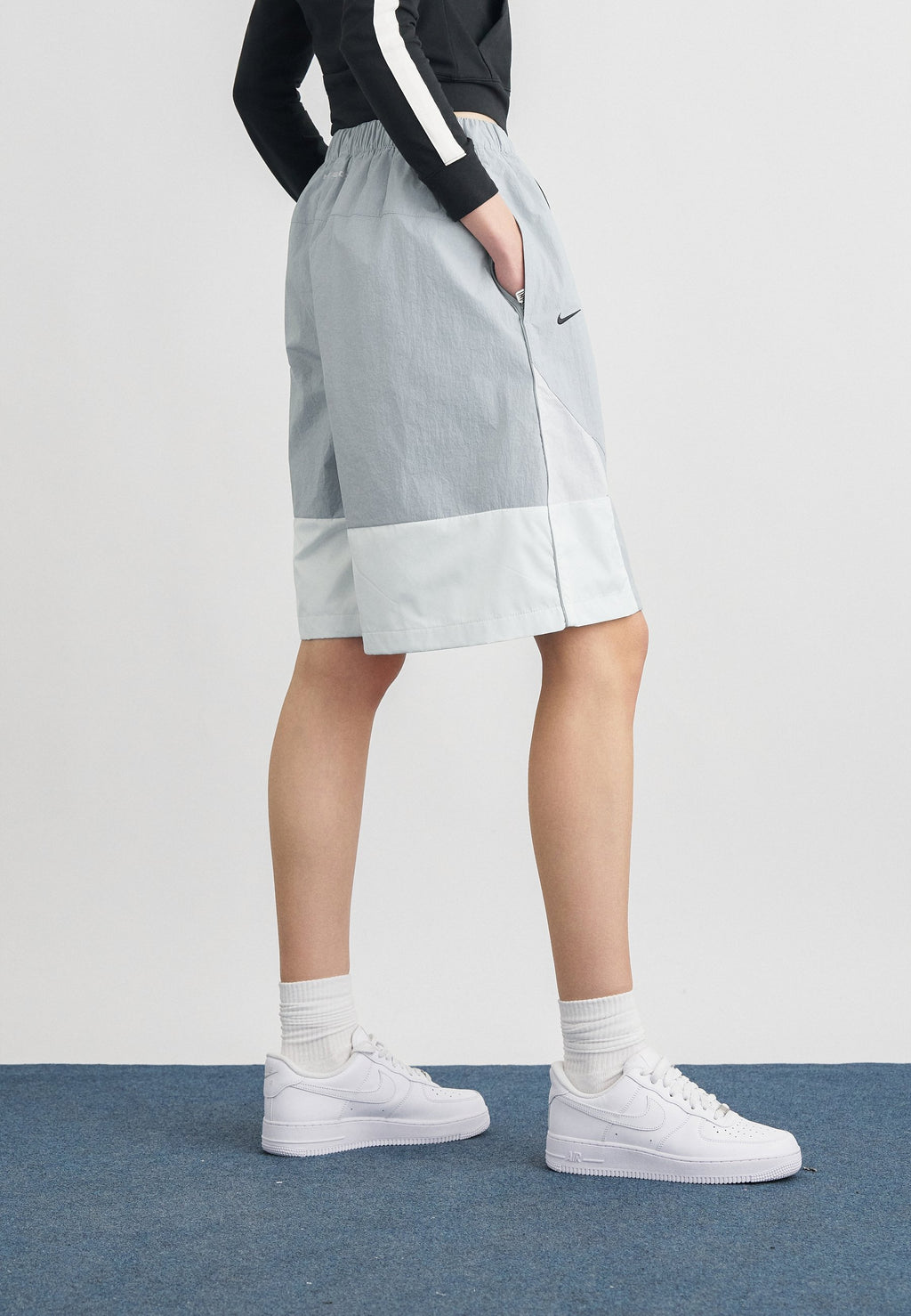 SHOX  - Shorts - wolf grey/pearl pink