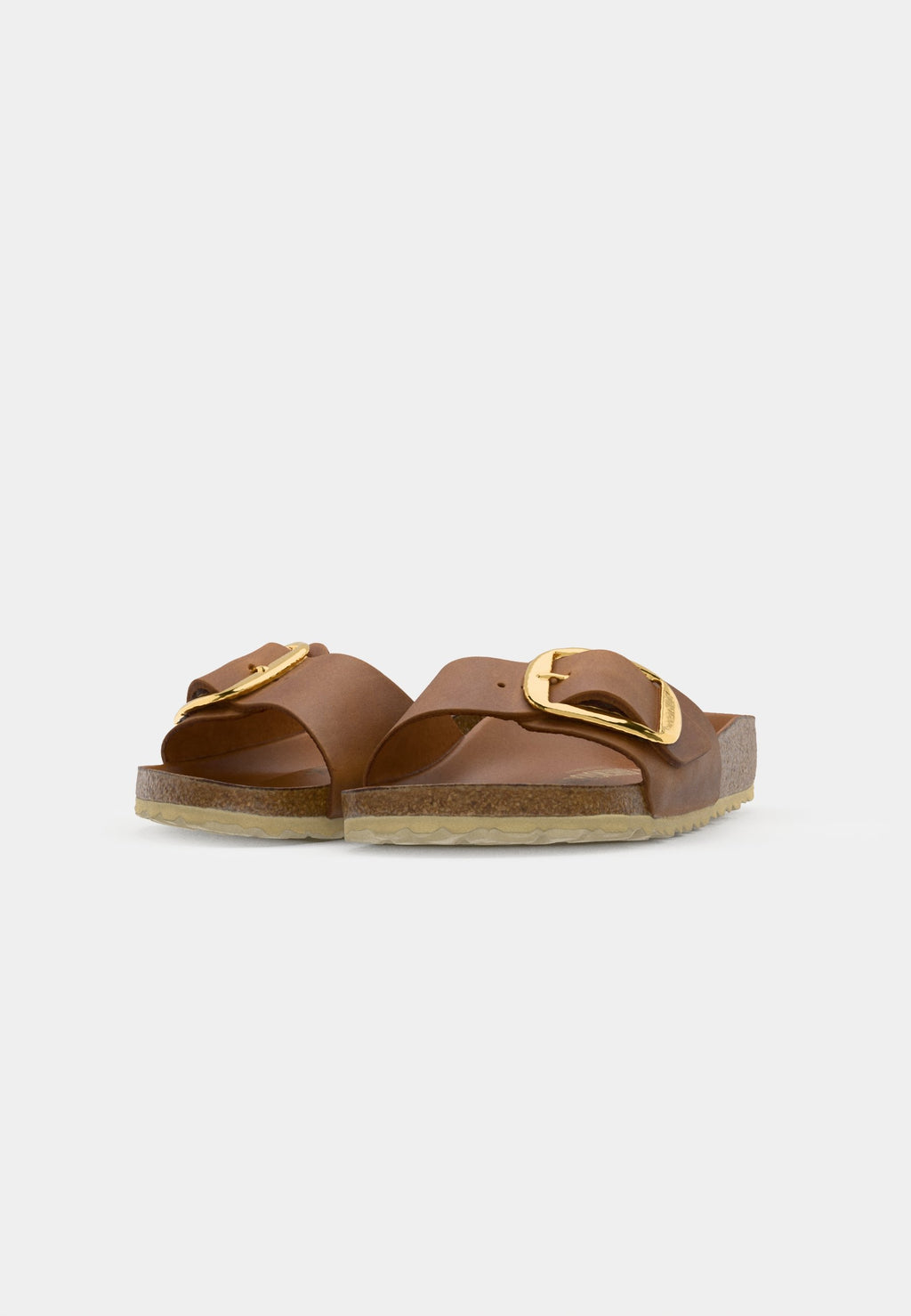 MADRID BIG BUCKLE LEOI COGNAC HEXS - NARROW - Sandals - cognac