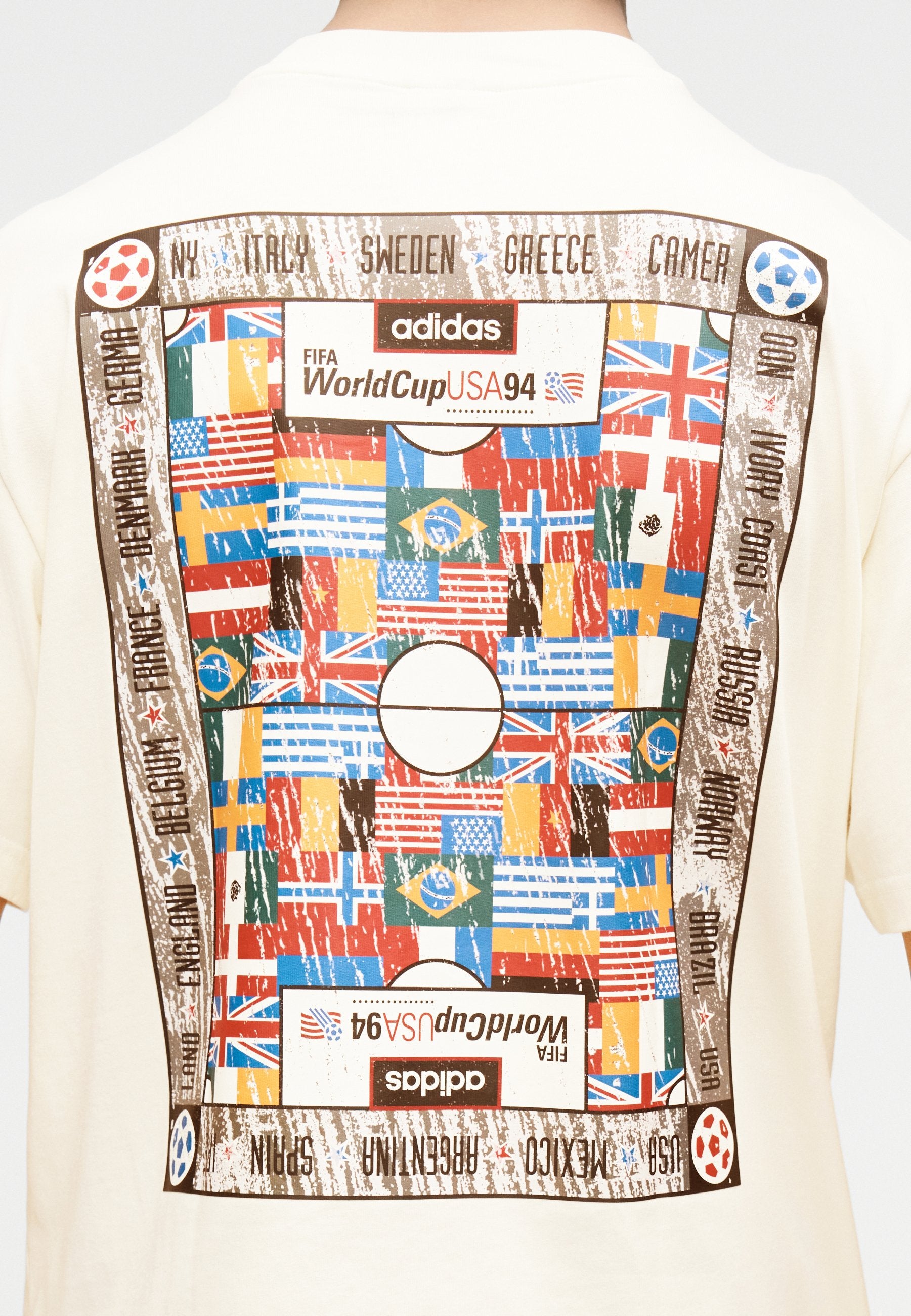FLAG UNISEX - Print T-shirt - off-white