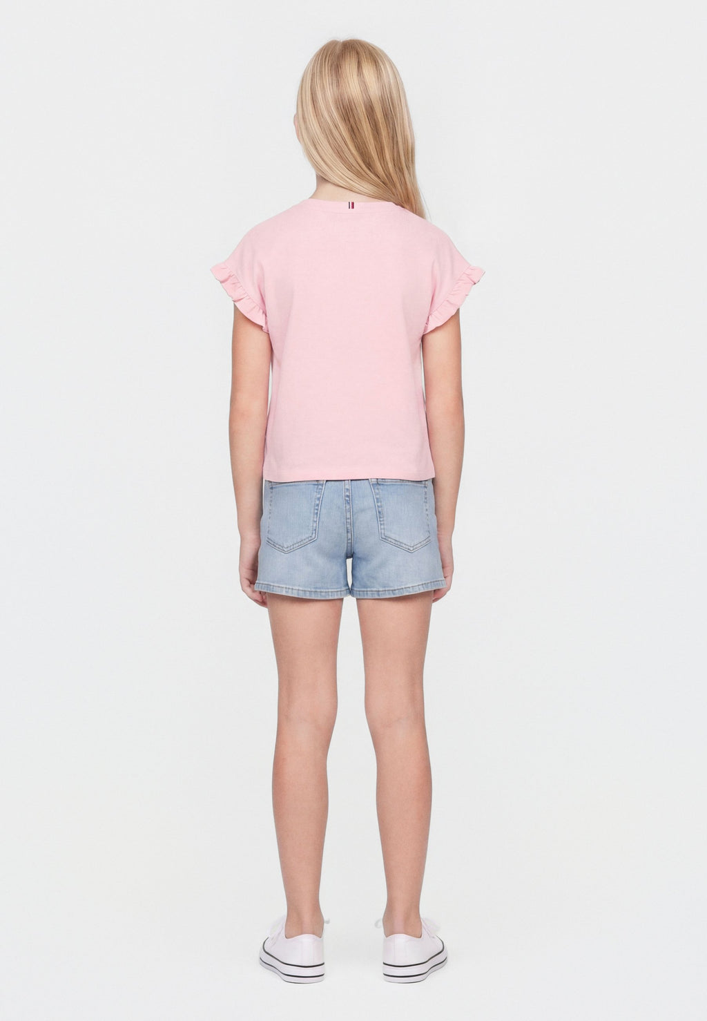 ESSENTIAL RUFFLE CUFF RELAXED TOP - Basic T-shirt - duchess pink