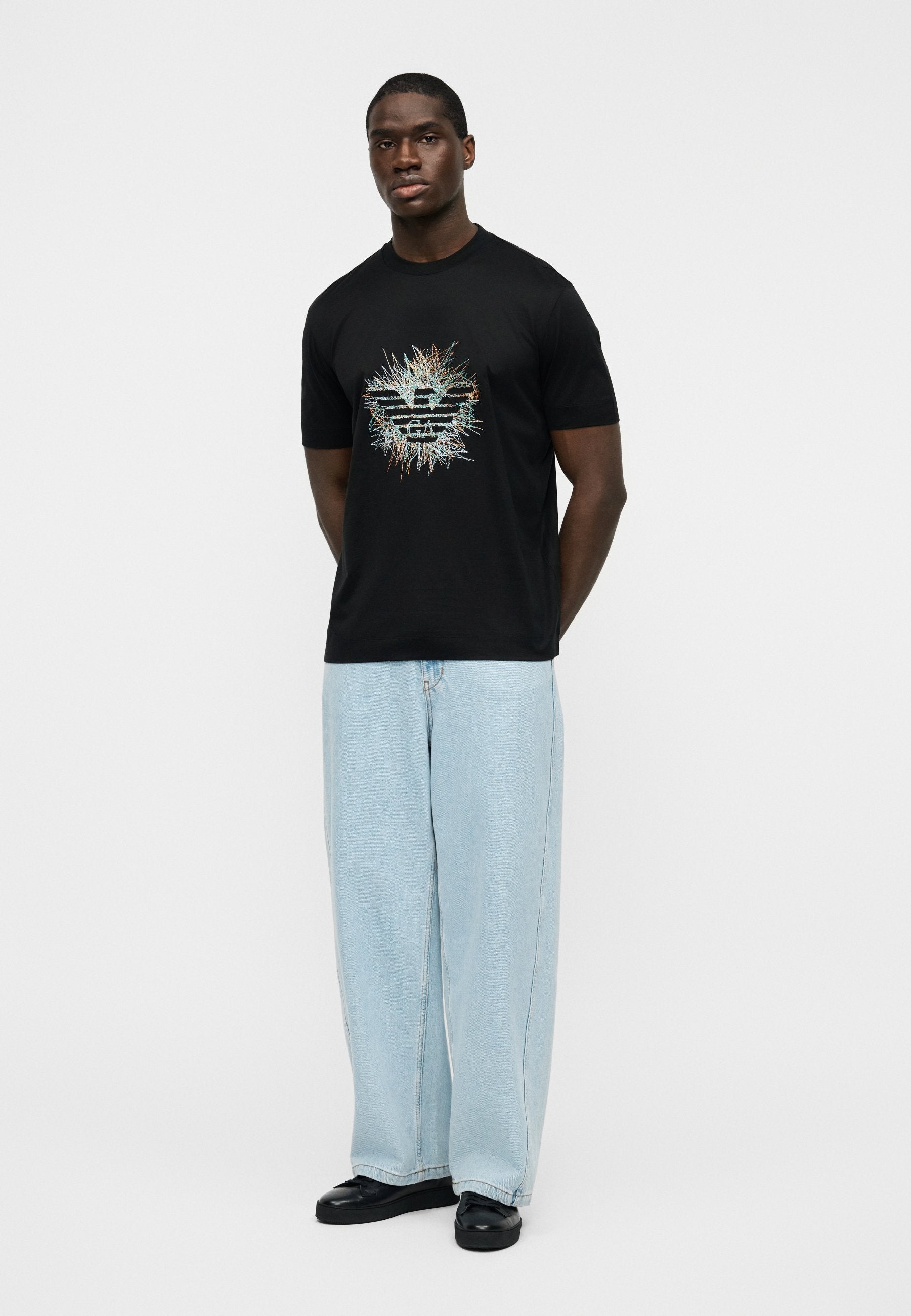 Print T-shirt - black beauty