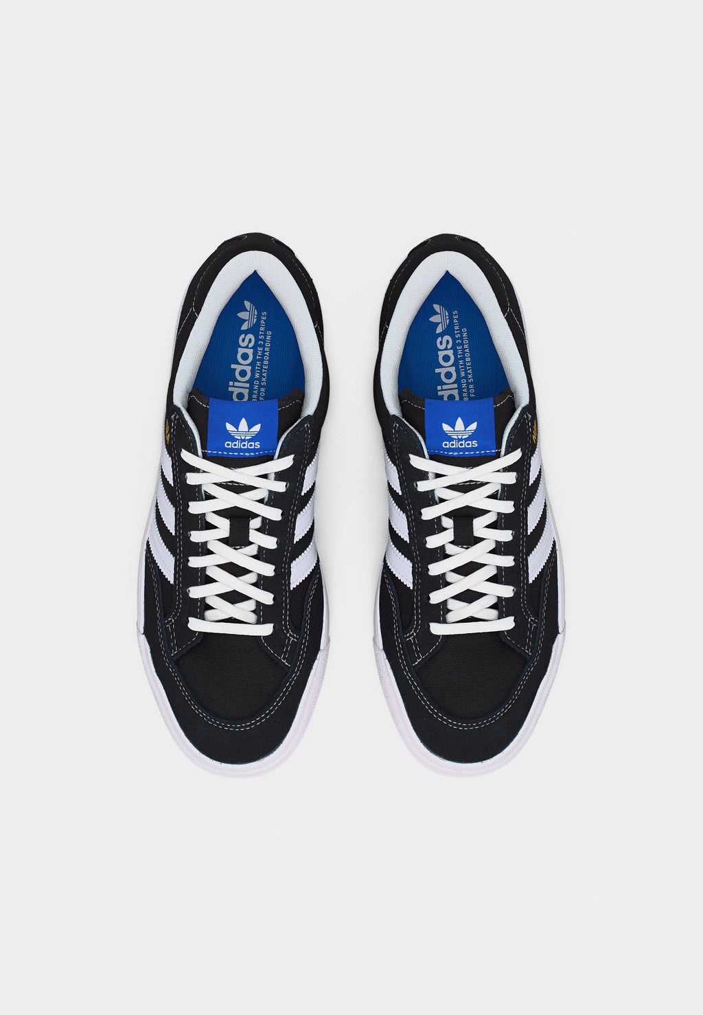 NORA UNISEX - Kaykay ayakkabısı - core black/footwear white/blue bird