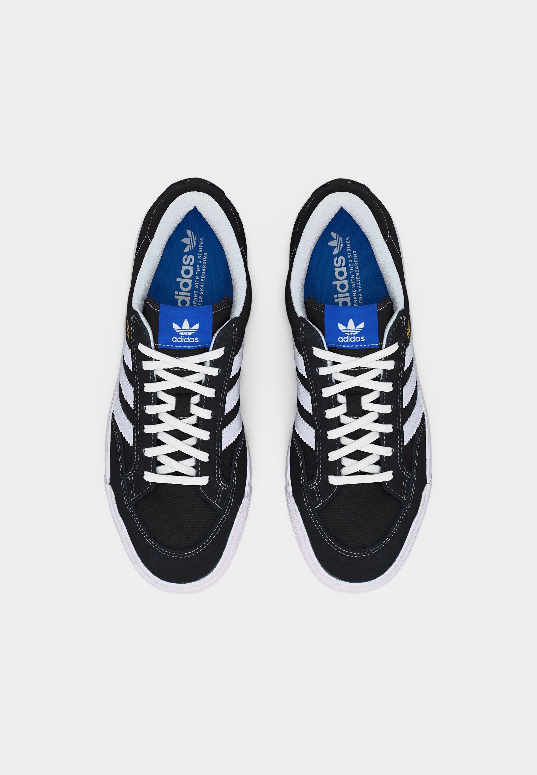 NORA UNISEX - Kaykay ayakkabısı - core black/footwear white/blue bird