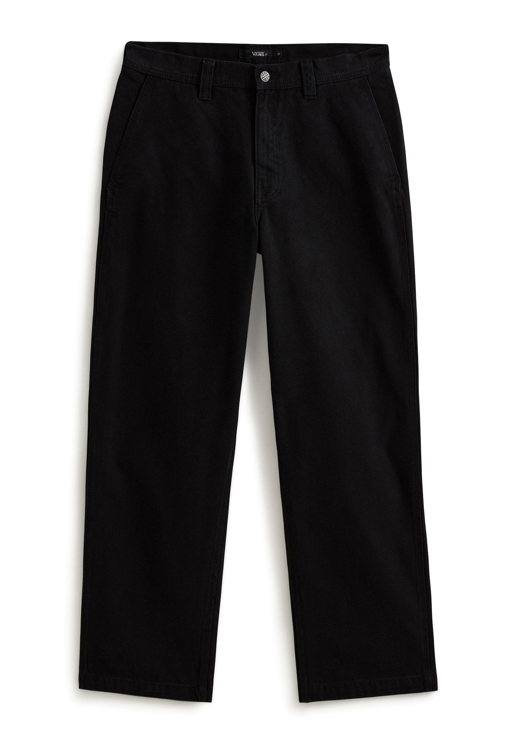 AUTHENTIC CHINO PIGMENT OVERDYE PANTS - Trousers - black