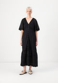 FLUTTER MIDI - Day dress - true black