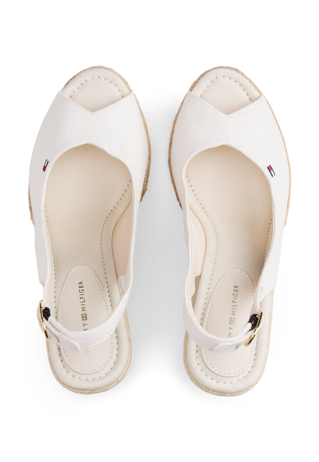 HEMP SLINGBACK WEDGE ESPADRILLES - صنادل علوية - إكرu