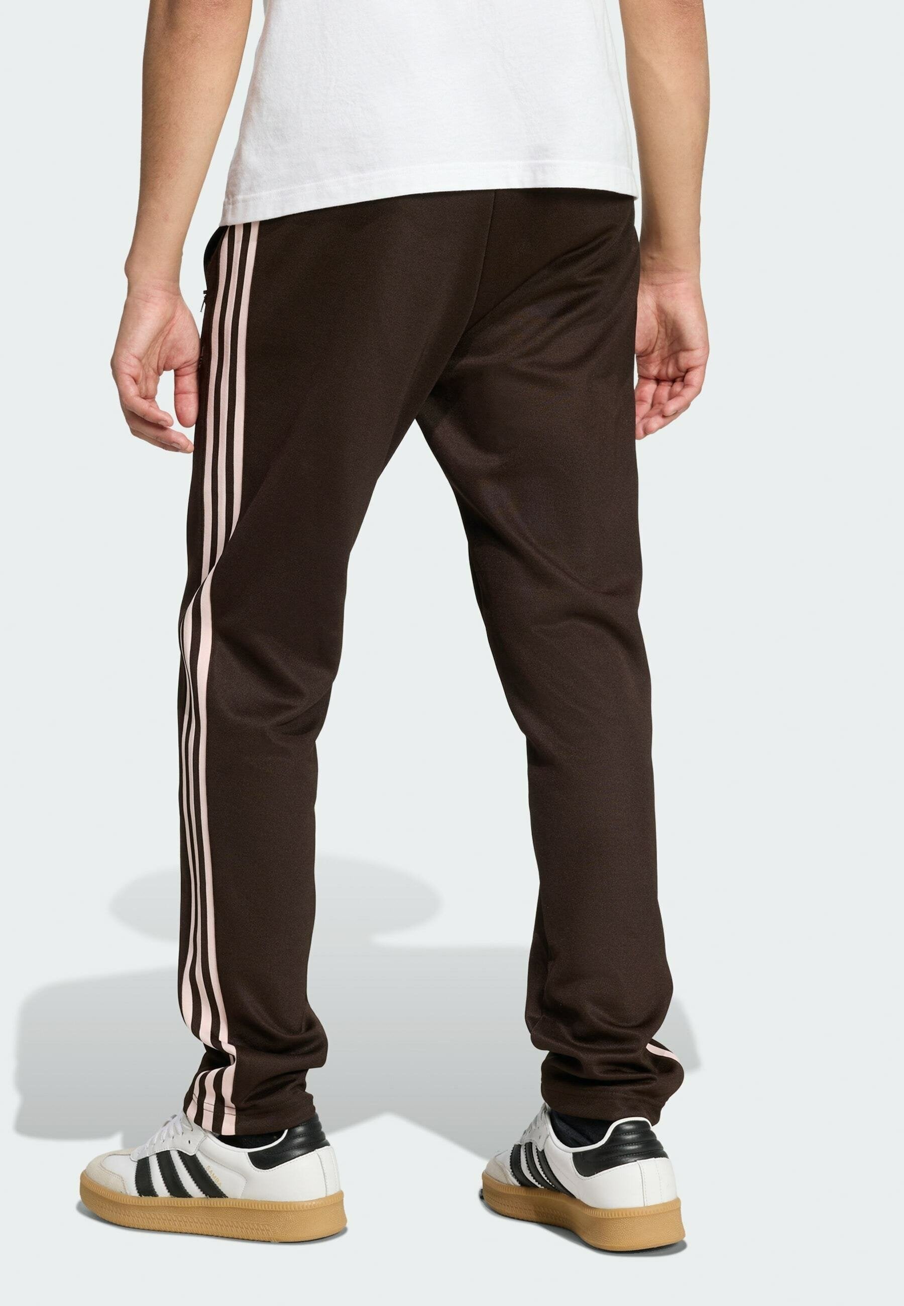CLASSIC TP - Tracksuit bottoms - aurora coffee   sandy pink