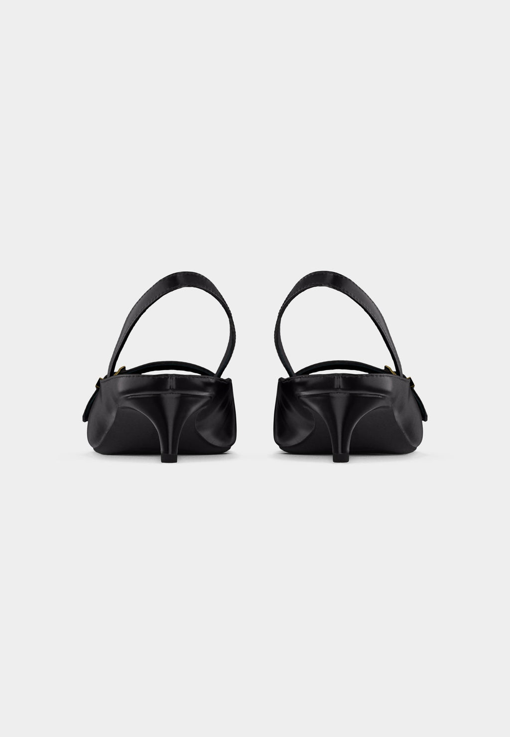 BUCKLE KITTEN SLINGBACK - Slingback ballet pumps - black