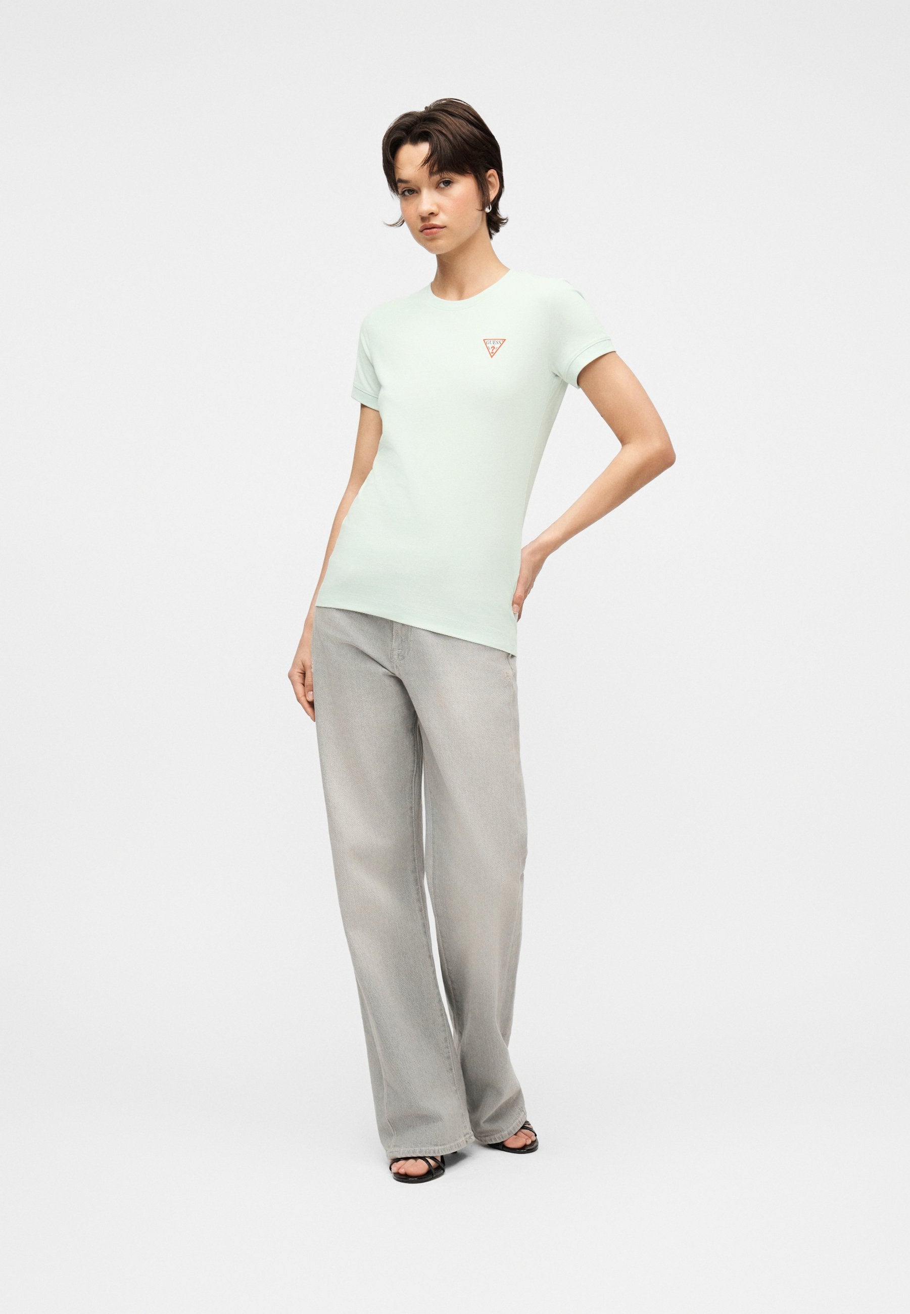 MINI TRIANGLE TEE - Basic T-shirt - misty teal