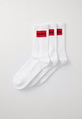 LOT DE 3 ÉTIQUETTES - Chaussettes - blanc