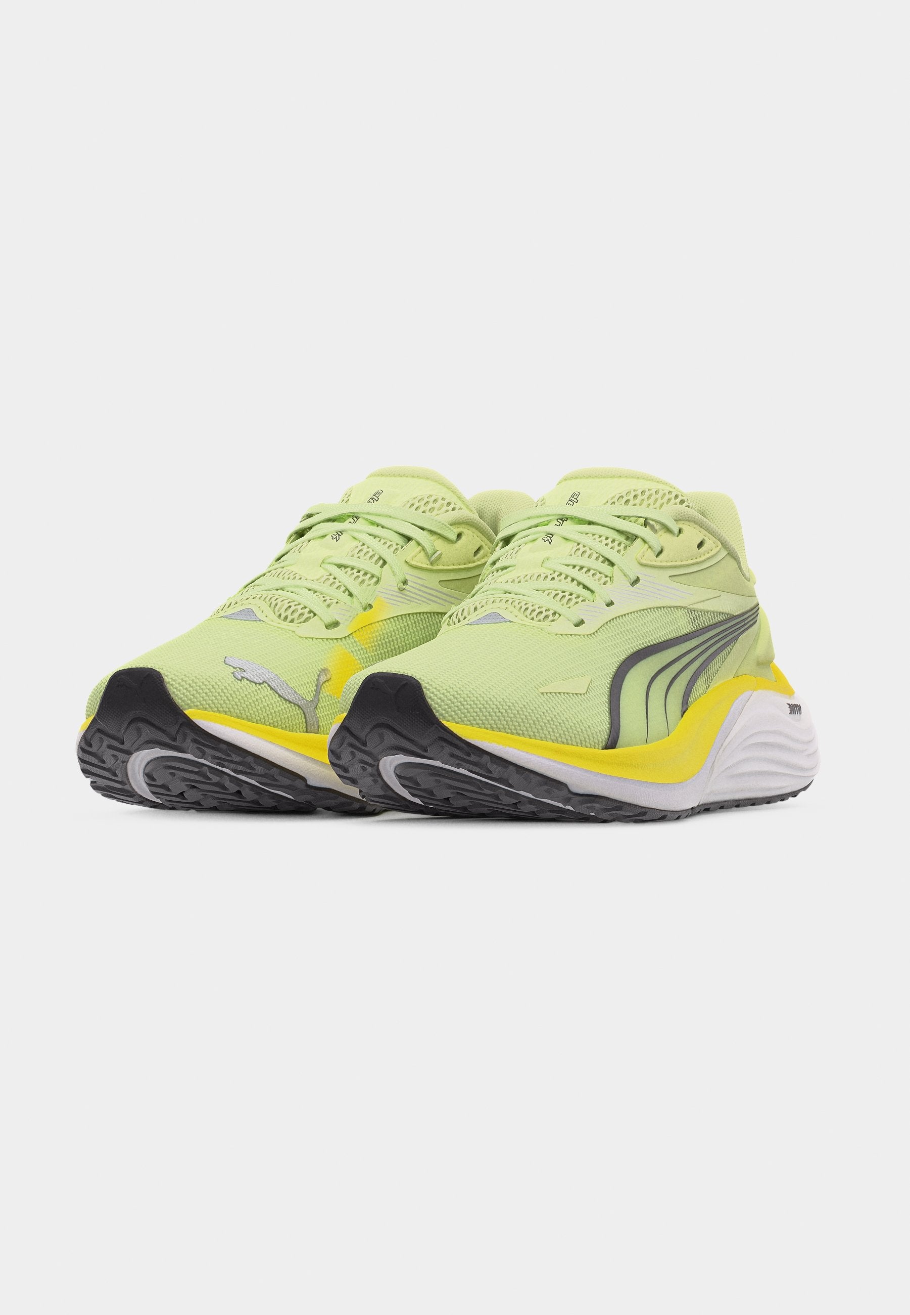 ELECTRIFY NITRO 4 JR UNISEX - Road running shoes - apple spritz/lux lime/black