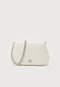 CURVED WALLET ON CHAIN - Cross body bag - white alyssum
