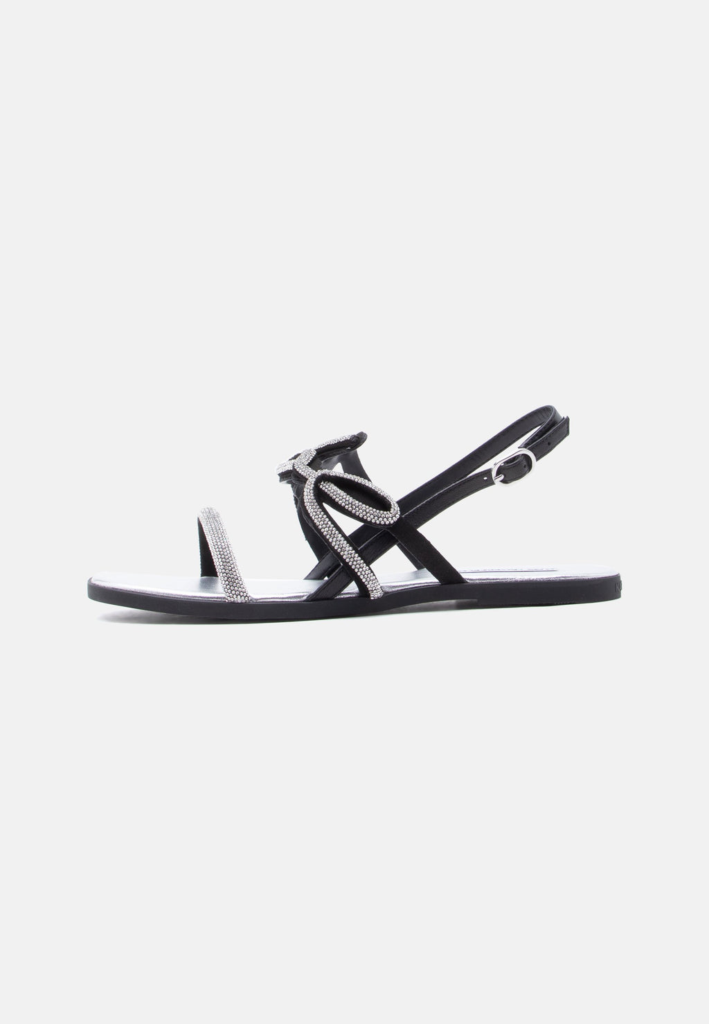 OLYMPIA II SIGNIA SLING - Sandals - glitter black/silver-coloured