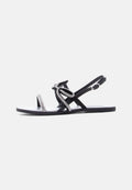 OLYMPIA II SIGNIA SLING - Sandals - glitter black/silver-coloured