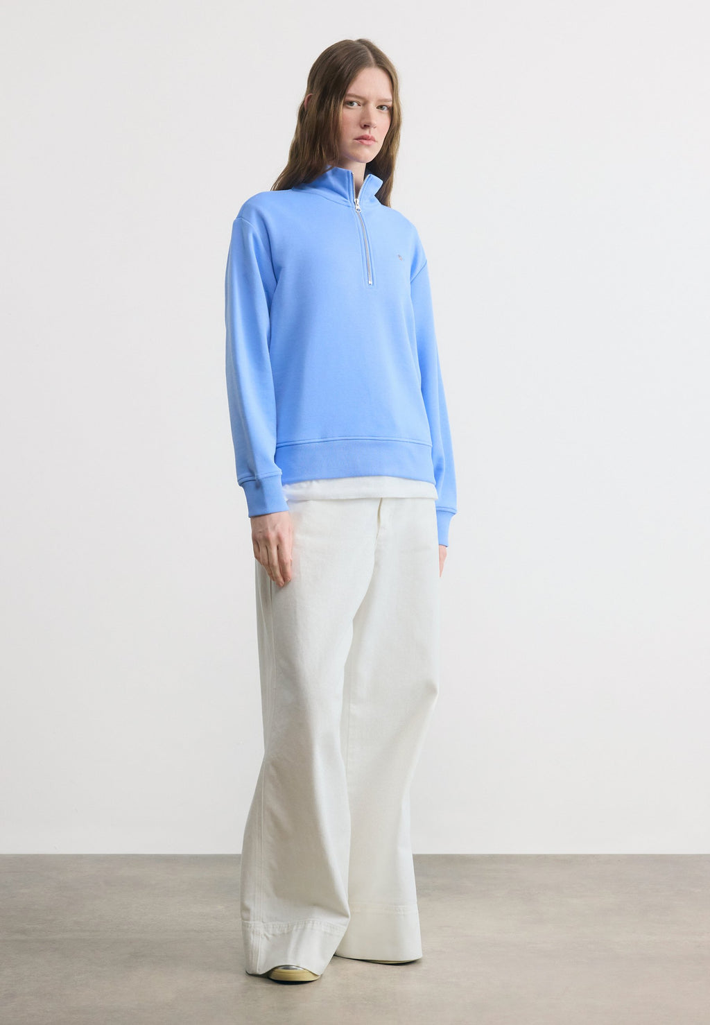 Zip-up sweatshirt - palace blue