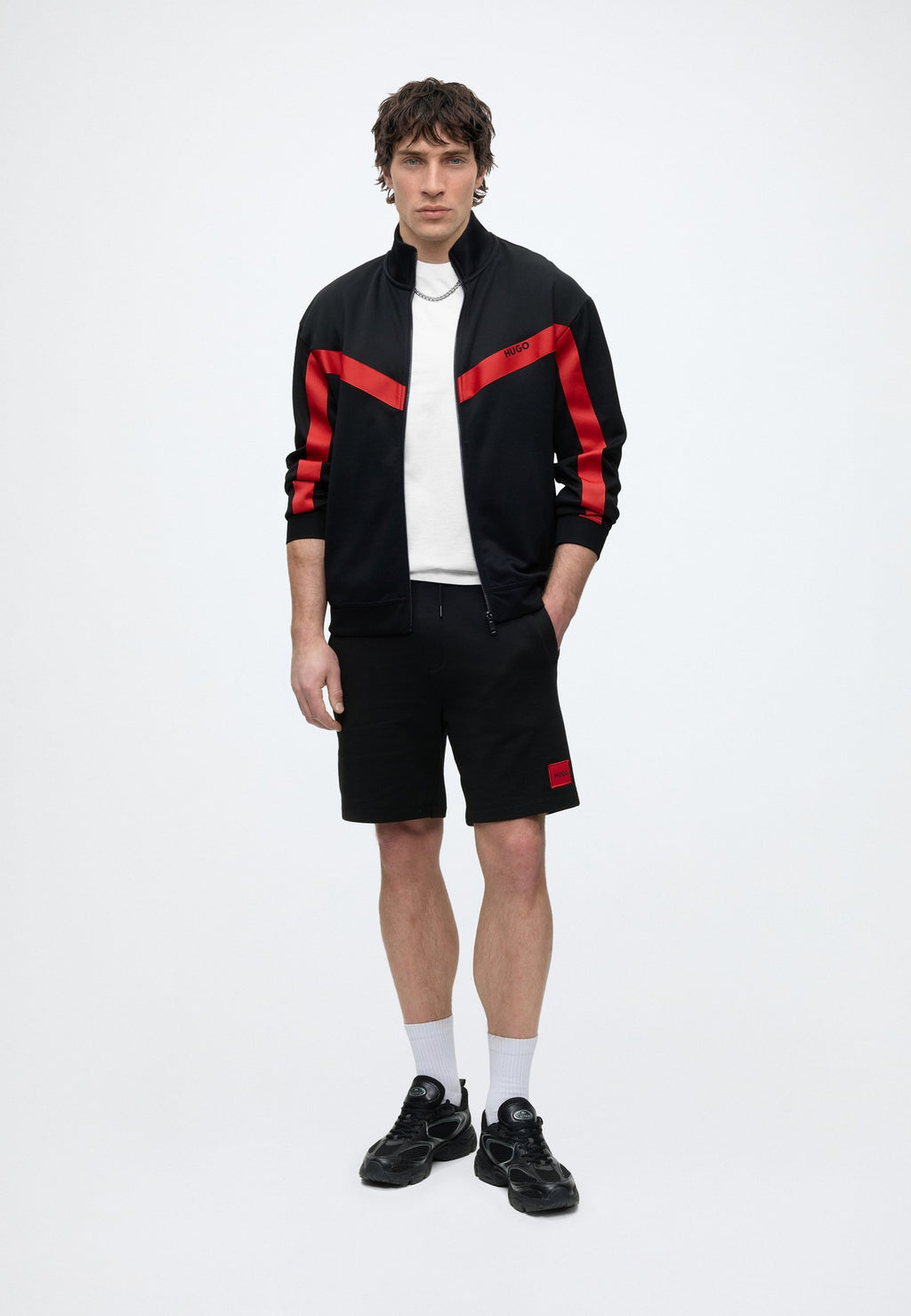 DARTI - Zip-up sweatshirt - black