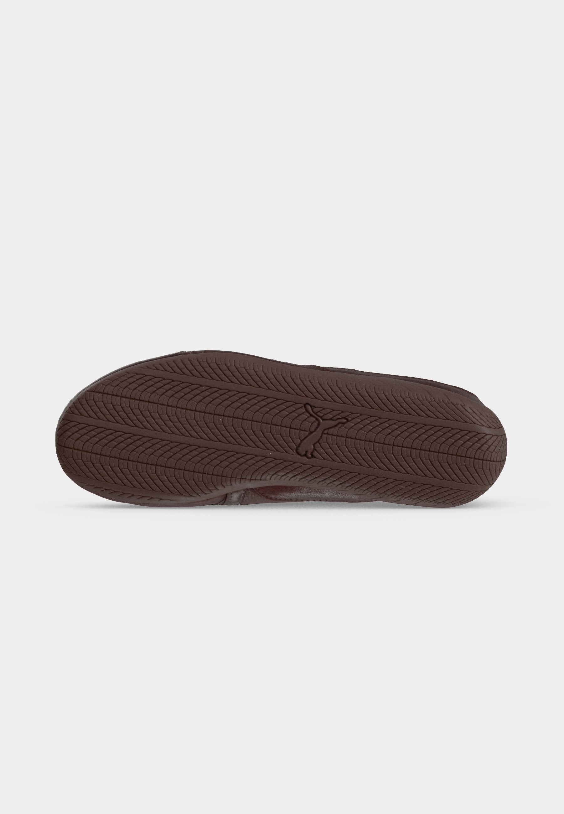 SPEEDCAT - Ankle strap ballet pumps - chocolate brown/silver-coloured