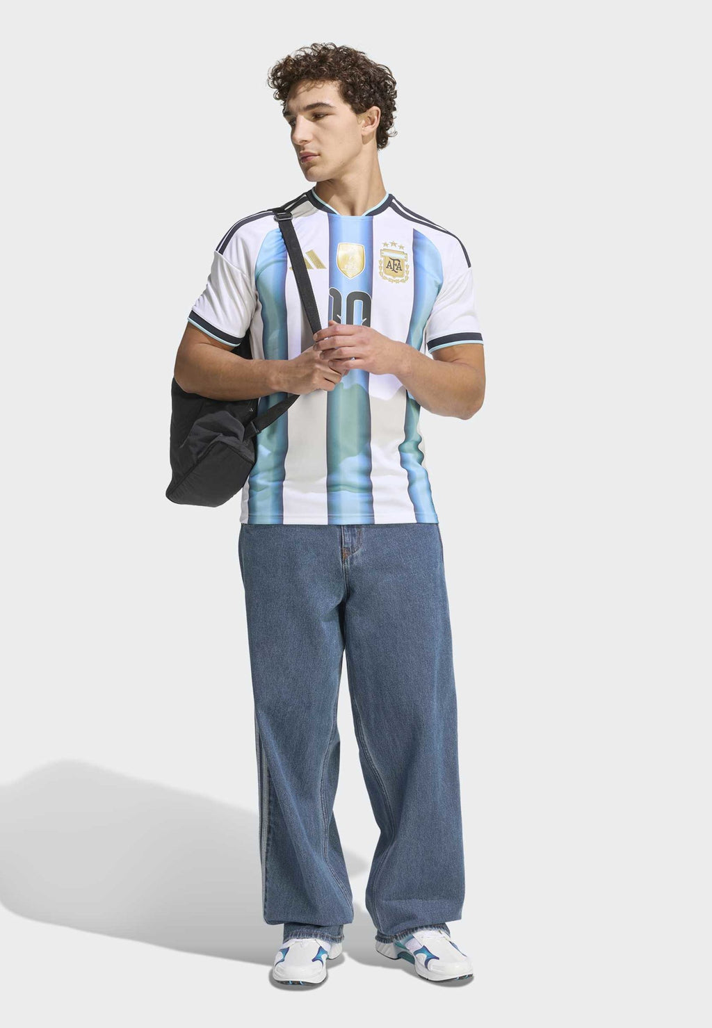 ARGENTINA 26 HOME MESSI - National team wear - white icey blue light blue